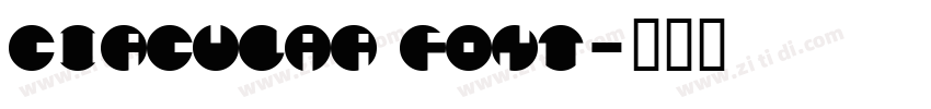 Circular Font字体转换